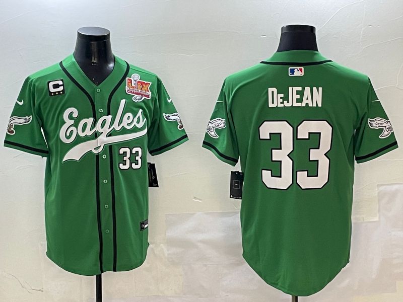 Men Philadelphia Eagles #33 Dejean Green three generations Jointly Name 2025 Nike Limited NFL Jersey style 2->philadelphia eagles->NFL Jersey